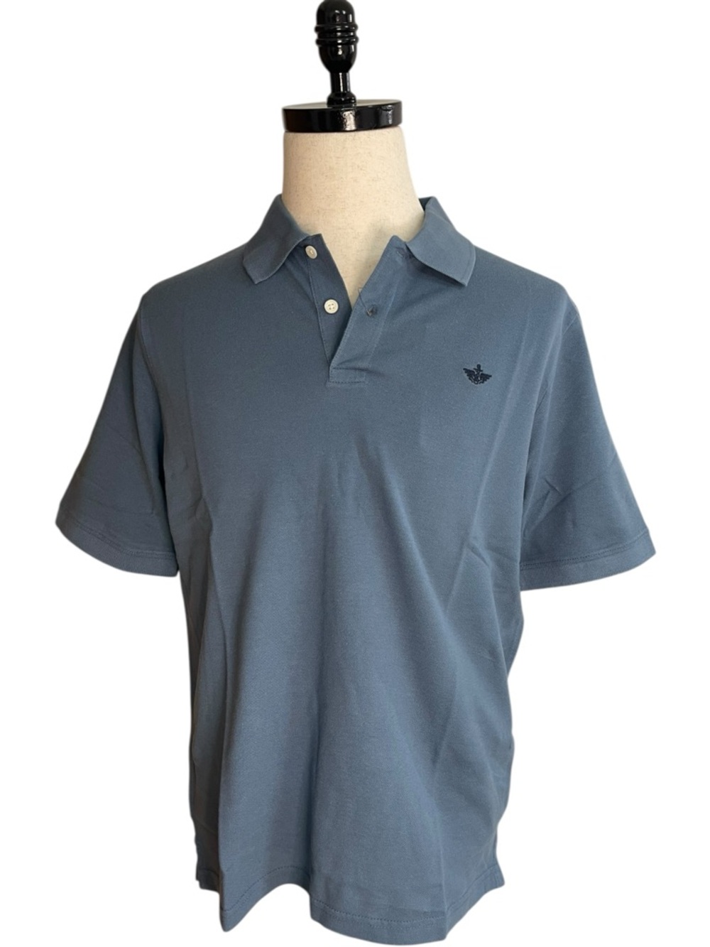 Dockers Rib Collar Polo Blue